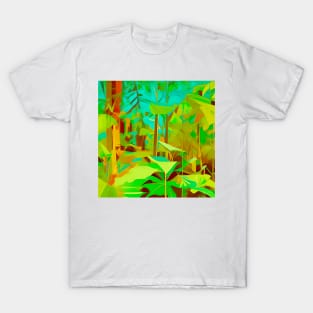 Tropical Forest Abstract T-Shirt